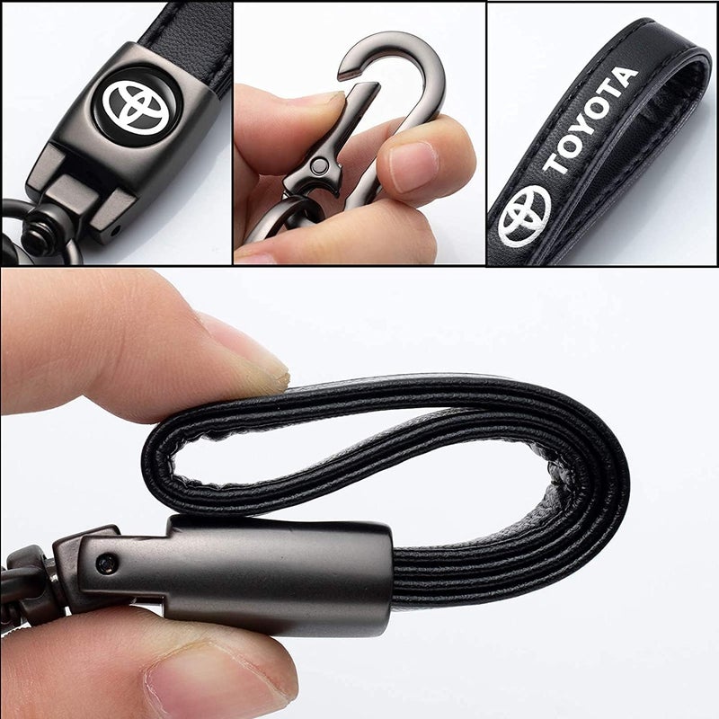 DSVI Leather Car Keychain Keyring for Baseball Fans, Car Key Fob Holder Keychain Lanyard for Baseball Fans - Image 2